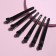Hair clips, set - 6 pcs, 10 cm, black color