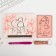 Set "since March 8": cover for PVC passport, keychain and pen Plastic