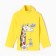 Turtleneck for girls, yellow color, height 86 cm