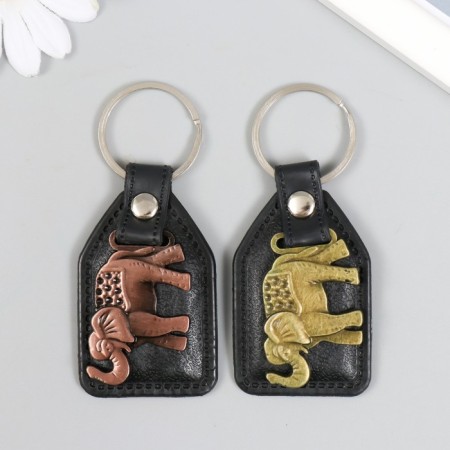 Kozhzam keychain, Metal Elephant Mix 6.8x4 cm