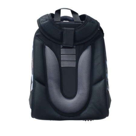 School backpack 38 x 30 x 16 cm, ergonomic back, Stavia "Militari", multicolor/gray-4