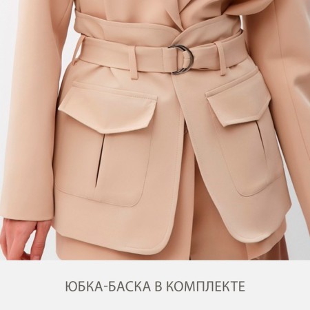 Women's jacket Minaku: Casual Collection Sand color, river 42-1