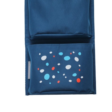 Pockets in the kindergarten "Dinosaur", for a children's locker, 83x24 cm, blue-6