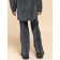 Pants for girls, height 110 cm, dark gray color