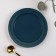 Ceramic pies "sea surface", d = 15.5 cm, blue color