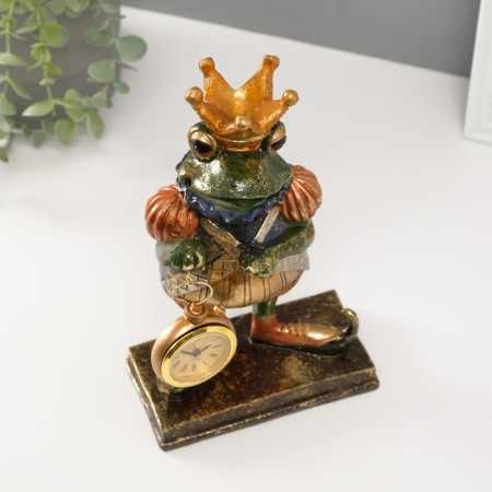 Souvenir Polystone with the clock "Jabius King" 25x15.3x8 cm-4