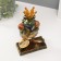 Souvenir Polystone with the clock "Jabius King" 25x15.3x8 cm