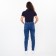 Female jeans, blue color, size 28 (44)