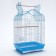 BD-3/1O bird cage, opening roof, 47.5 x 37 x 70 cm, blue