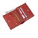 A button wallet, a banknote department, pockets for cards, trifles, scarlet fleet/red cl