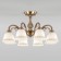 Campina chandelier, 8x60W E27, bronze color