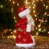 Santa Claus "in a red fur coat and a header with a pearl" 29 cm, moves