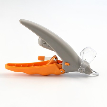Animal claws, with LED flashlight and a claw container, batteries, gray-yellow-4