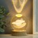 Souvenir glass backlight "Solar system" d = 8 cm stand wood, usb 8x8x9.5 cm