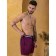 Male ISee shorts, size 50, burgundy color