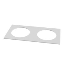Decorative frame Maytoni Kappell DLA040-03W, 200x100x3 mm, white