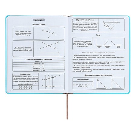 Universal diary for grades 1-11 Excellent, solid cover of artificial leather, silkography, lies, 48 ​​sheets, blue-8