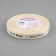 Decorative tape "Hand Made", cotton, 15 mm, 23 ± 1 m, beige/black color