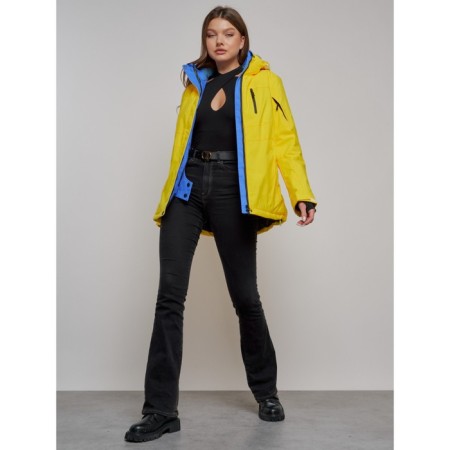 Ski jacket female, size 46, yellow color-19