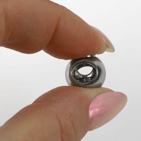 Cleep lock, d = 4 mm, plastic, silver color, price per 1 piece-5