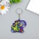 PVC keychain "Dragon with gems" Soft 5.1x5.3 cm