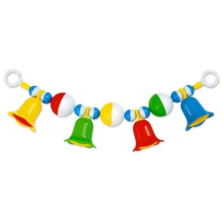 A rattle-an echo on the stroller/crib "bells"