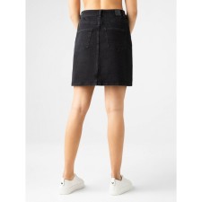 Юбка джинсовая женская на пуговицах Conte Elegant, размер S, цвет washed black