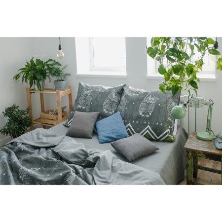 Bed linen "Ethel" 2 joint venture owls (view 1) 175 x 215 cm, 200 x 220 cm, 70 x 70 - 2 pcs-8