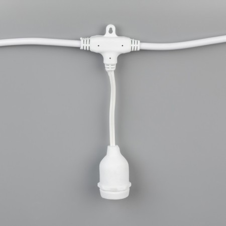 Girlyand "Retro Belt Light" 10 m, IP54, UMS, white thread, step 100 cm, E27 (without lamps), 220 V-2