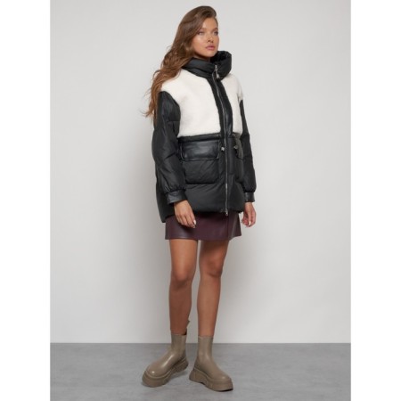 Winter jacket, size 48, black color-2