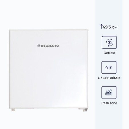 Delvento Vow21601 refrigerator, two -chamber, class A+, 41 l, white