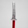 Souvenir weapon "Katana Sam" 102 cm, with a red blade, polystyrene foam