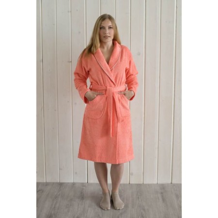 Women's shawl robe+kant, size 44, coral, maistra-1