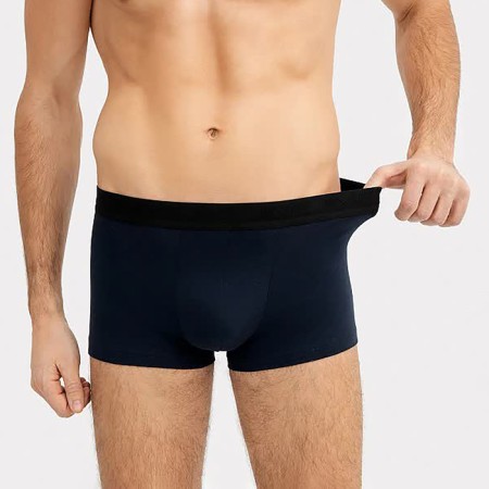 Set of men's panties boxers (2 pcs), blue/black color, size 48 (m)-1