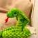 Soft toy "Cobra", 15 cm, green color