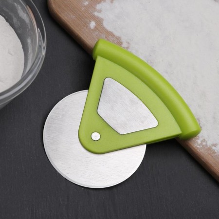 Knife for pizza and test "Runner", D = 7.5 cm, stainless steel, color mix-2