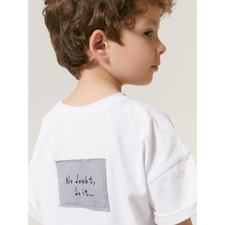 Children's T -shirt Amarobaby Stripe, height 128 cm, white color-2