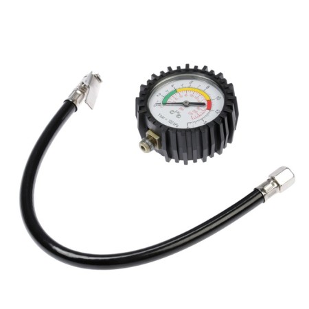 Mechanical manometer, clamp, rubber hose 18 cm-1