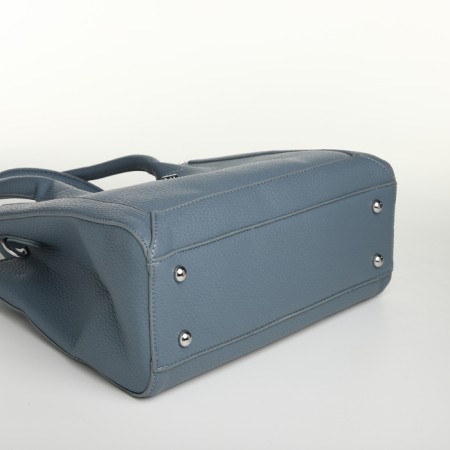 Women's bag with zipper, Textura, average size, blue color-6