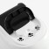 Domik toilet for cats closed with a door 50*38*37 cm, black and white