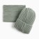 Kit for a girl (hat, snood), olive color, size 50-54