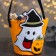Decorative basket "Ghost and pumpkin", 12.5x12.5x25 cm