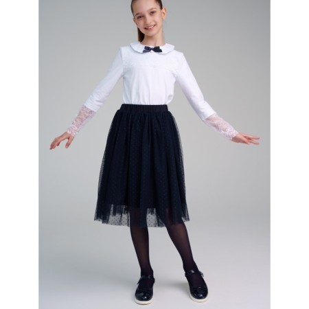 PlayTode Blouse for girls, height 164 cm, white color-1
