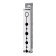 Anal chain Toyfa A-Toys Coron, silicone, black color, 35.9cm