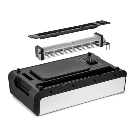 Electric grill KitFort KT-1686, 1500 W, anti-stick coating, 38x22 cm, silver-4