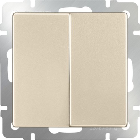 Two-clavy switch WL11-SW-2G, champagne color