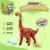 Dinosaur "Brachiosaurus Gravoyadnaya", works from batteries, lays eggs, with a projector, brown color