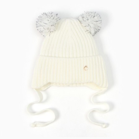 Baby hat, milk color, size 50-52