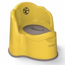 Pot children's Amarobaby Ergonomic, with a lid, yellow color