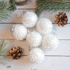 Set of balls plastic D-4.5 cm, 6 pcs 